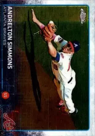 2015 Topps Chrome #9 - Andrelton Simmons - Atlanta Braves