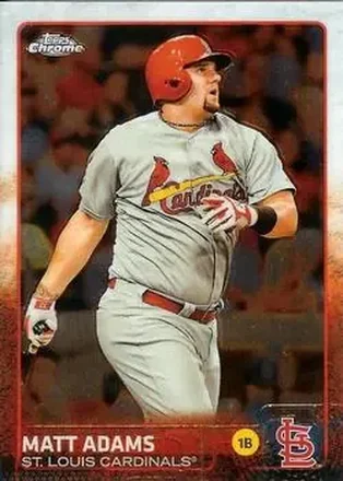 2015 Topps Chrome #10 - Matt Adams - St. Louis Cardinals