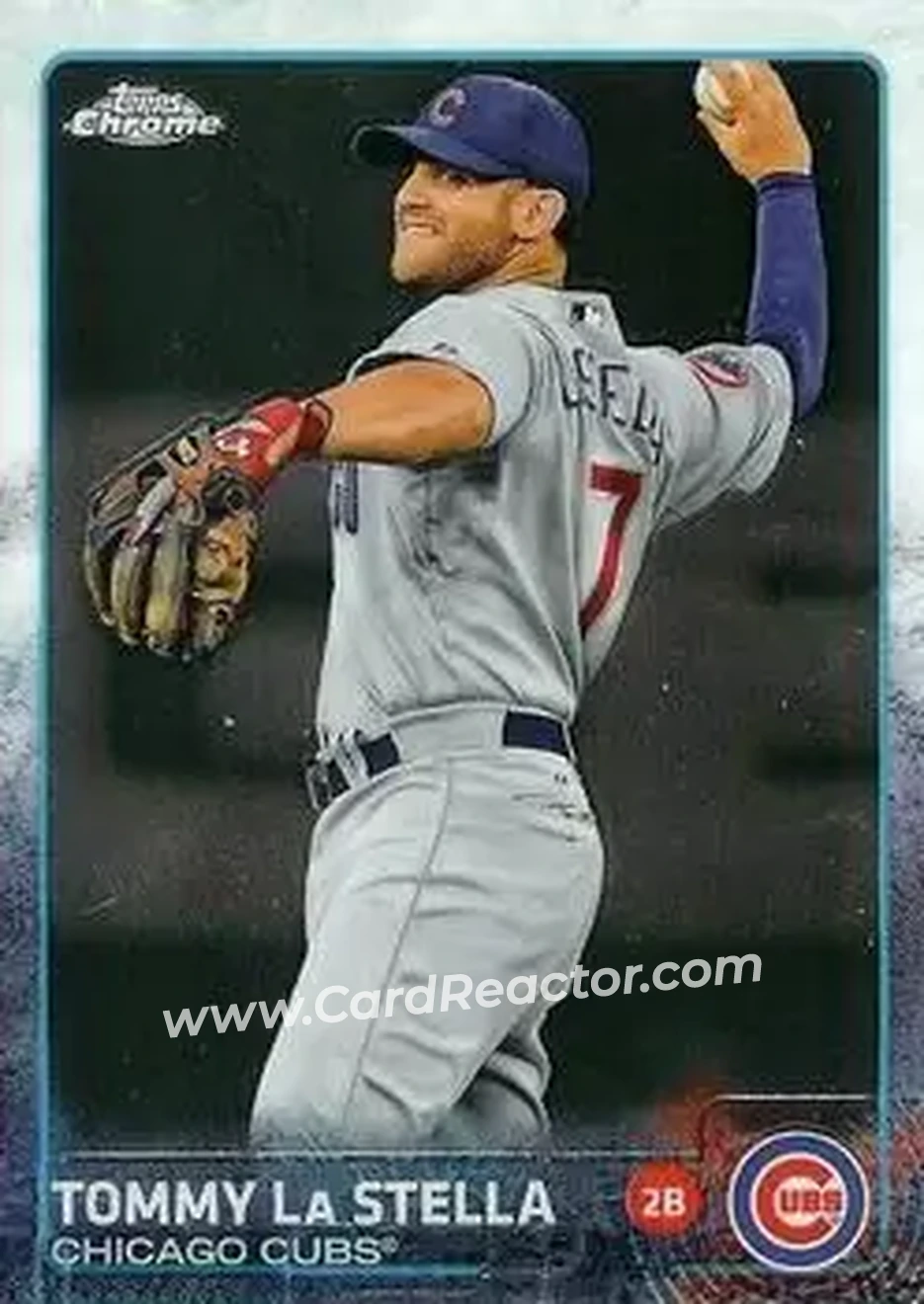 2015 Topps Chrome #16 - Tommy La Stella - Chicago Cubs - Front