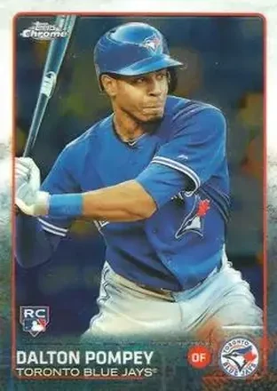 2015 Topps Chrome #18 - Dalton Pompey - Toronto Blue Jays