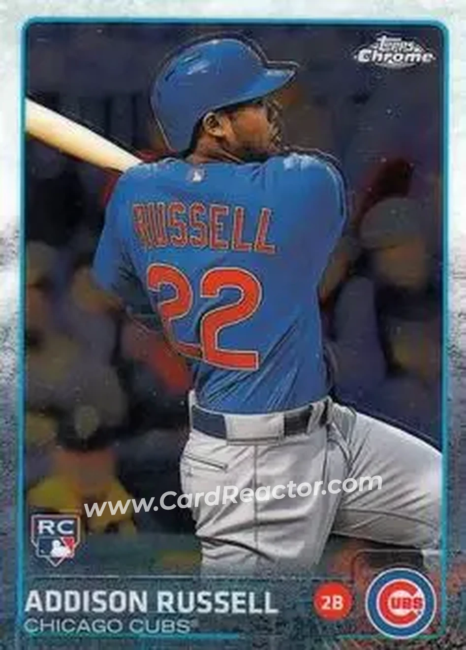 2015 Topps Chrome #24 - Addison Russell - Chicago Cubs - Front