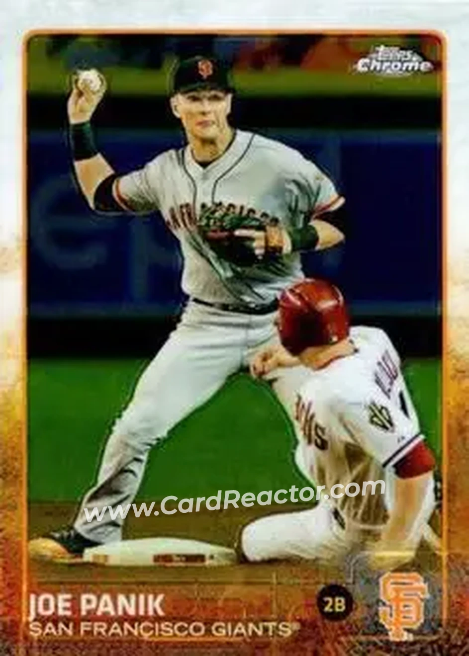 2015 Topps Chrome #27 - Joe Panik - San Francisco Giants - Front 2015 Topps Chrome #27 - Joe Panik - San Francisco Giants - Front