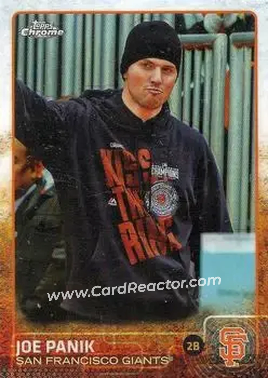 2015 Topps Chrome #27b - Joe Panik - San Francisco Giants - Front