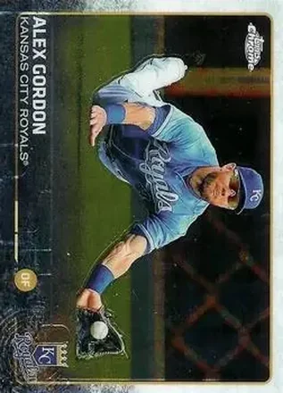 2015 Topps Chrome #30 - Alex Gordon - Kansas City Royals