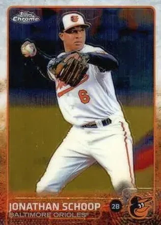 2015 Topps Chrome #32 - Jonathan Schoop - Baltimore Orioles