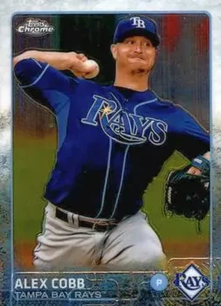 2015 Topps Chrome #33 - Alex Cobb - Tampa Bay Rays