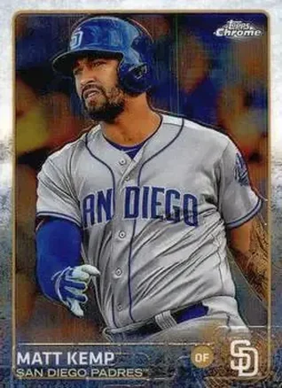 2015 Topps Chrome #35 - Matt Kemp - San Diego Padres