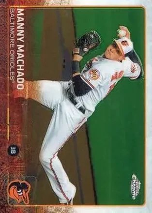 2015 Topps Chrome #42 - Manny Machado - Baltimore Orioles