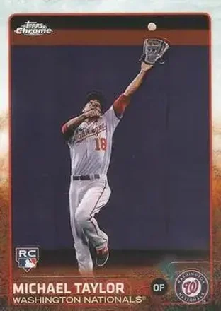 2015 Topps Chrome #43 - Michael Taylor - Washington Nationals