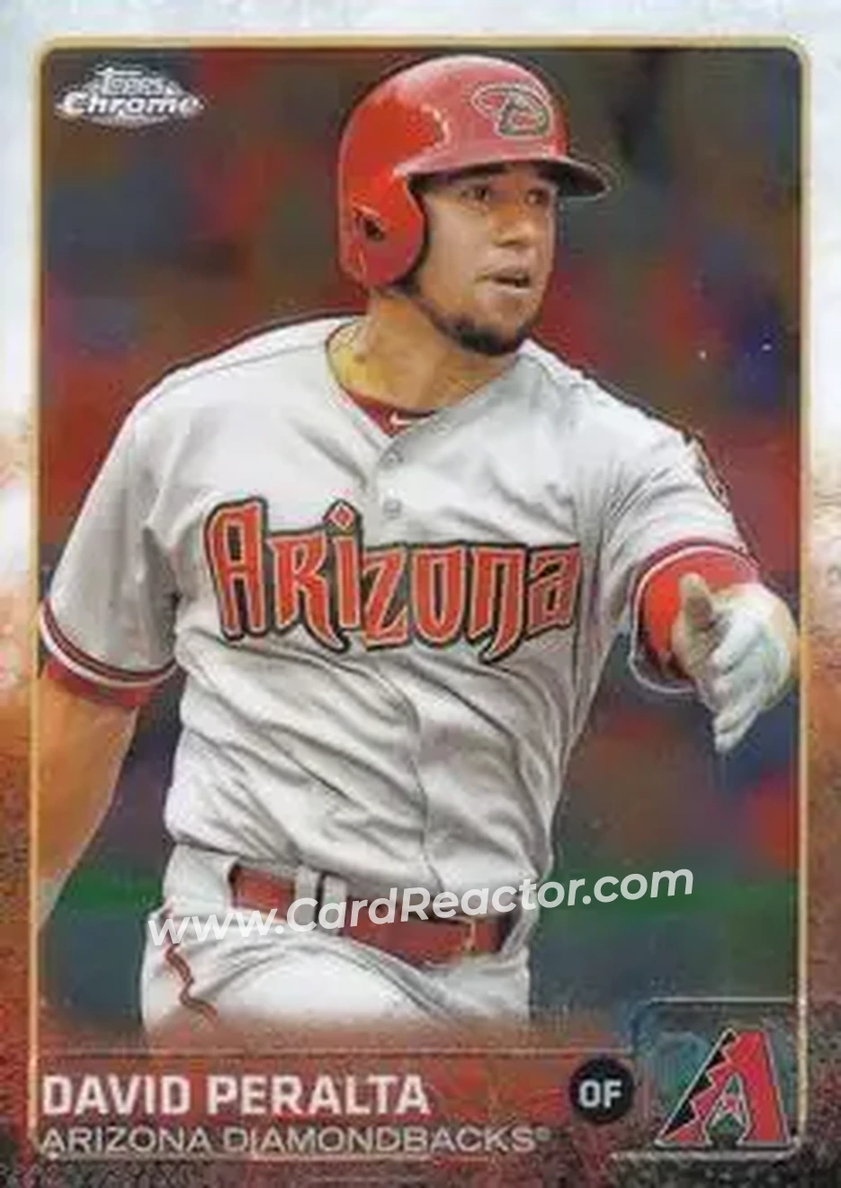 2015 Topps Chrome #45 - David Peralta - Arizona Diamondbacks - Front