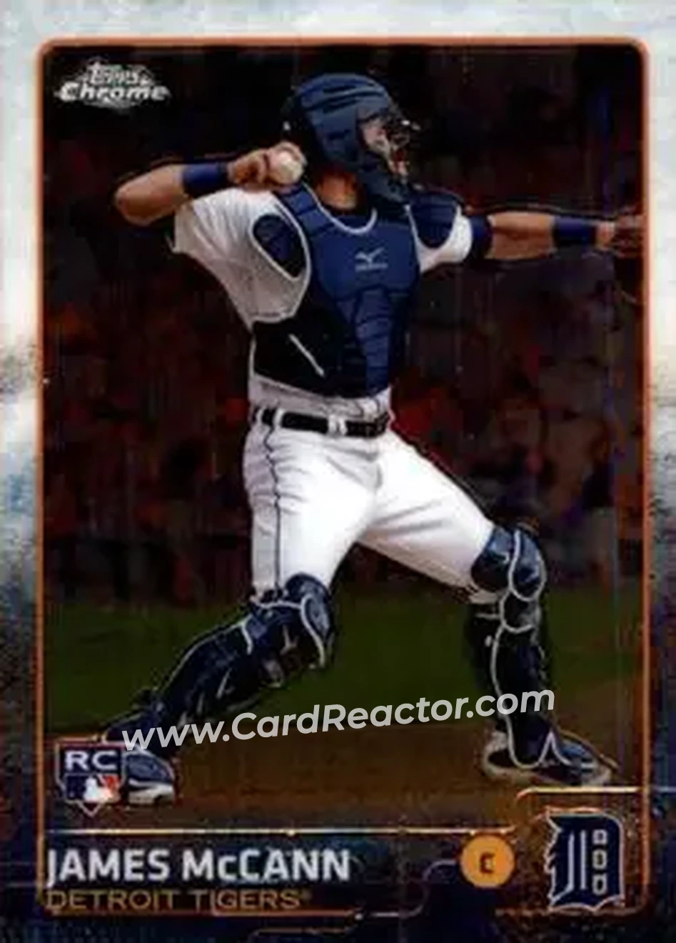 2015 Topps Chrome #46 - James McCann - Detroit Tigers - Front 2015 Topps Chrome #46 - James McCann - Detroit Tigers - Front
