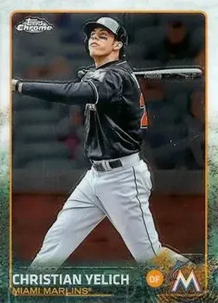 2015 Topps Chrome #48 - Christian Yelich - Miami Marlins