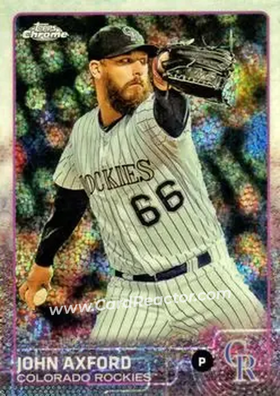 2015 Topps Chrome Update #US16 - John Axford - Colorado Rockies - Front 2015 Topps Chrome Update #US16 - John Axford - Colorado Rockies - Front