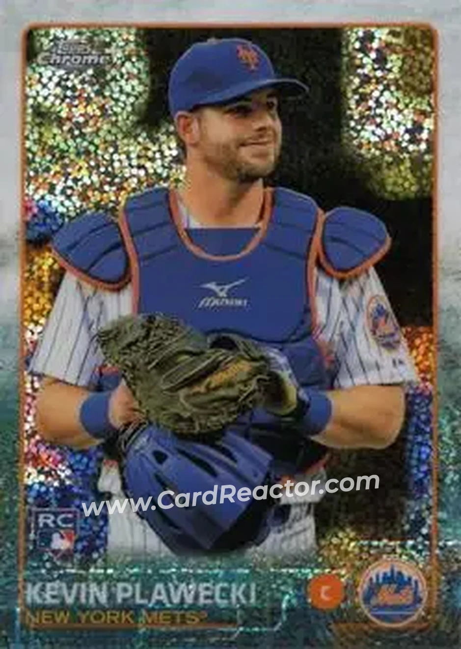 2015 Topps Chrome Update #US23 - Kevin Plawecki - New York Mets - Front