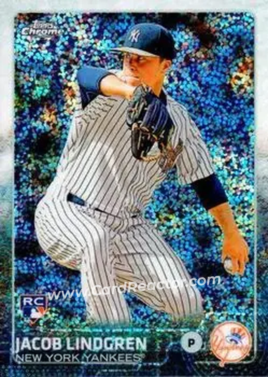 2015 Topps Chrome Update #US119 - Jacob Lindgren - New York Yankees - Front