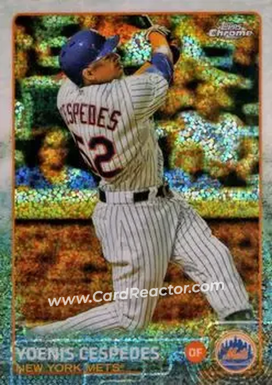 2015 Topps Chrome Update #US155 - Yoenis Cespedes - New York Mets - Front