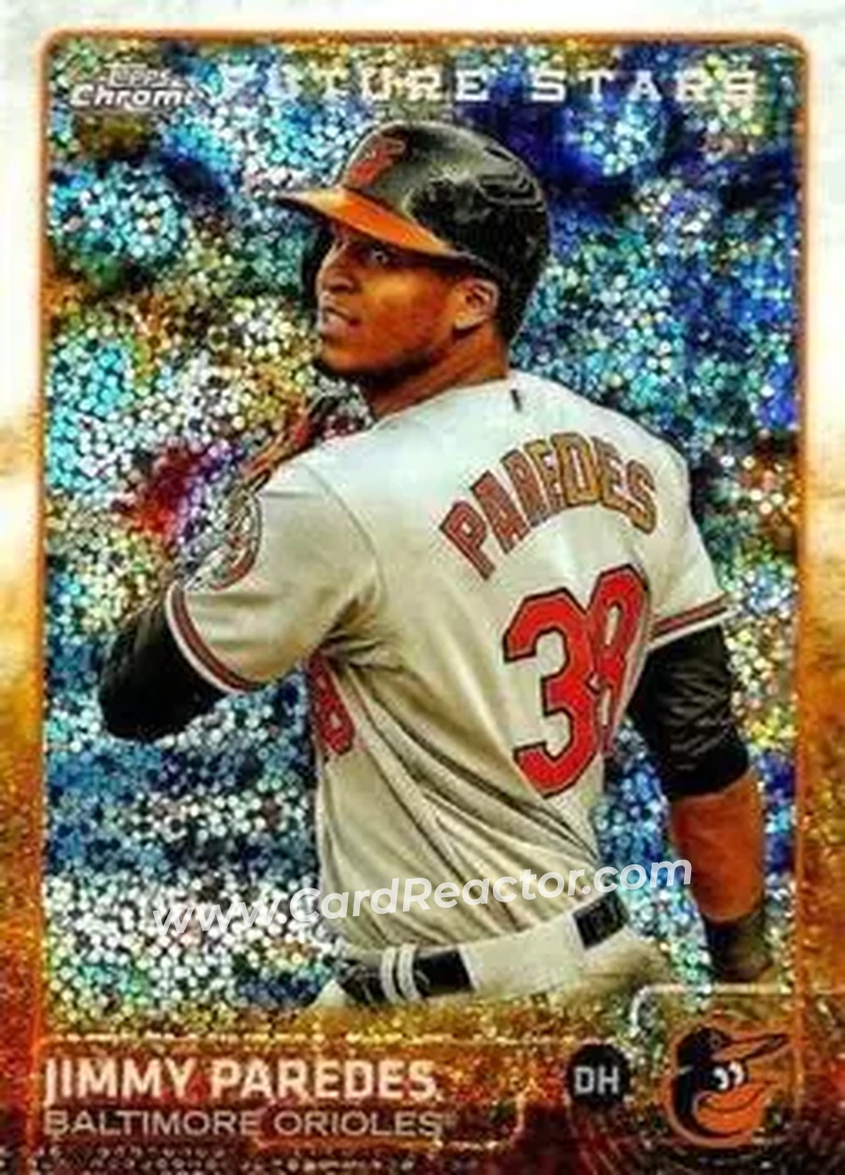 2015 Topps Chrome Update #US181 - Jimmy Paredes - Baltimore Orioles - Front