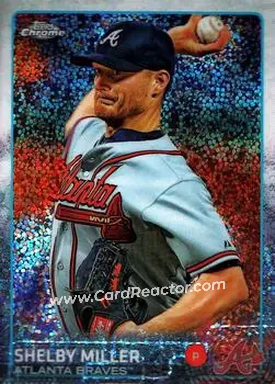 2015 Topps Chrome Update #US190 - Shelby Miller - Atlanta Braves - Front