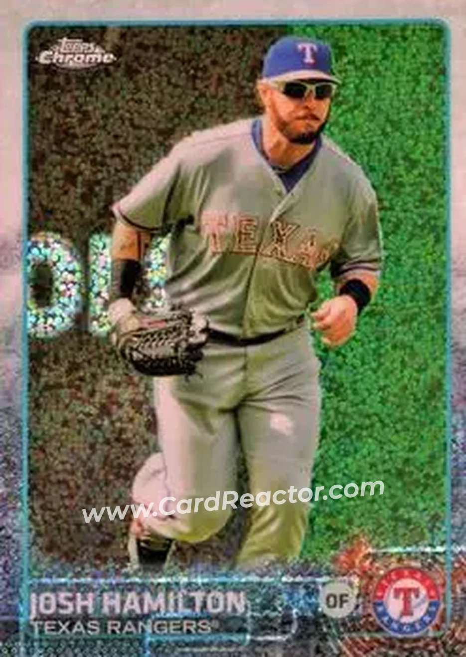 2015 Topps Chrome Update #US257 - Josh Hamilton - Texas Rangers - Front