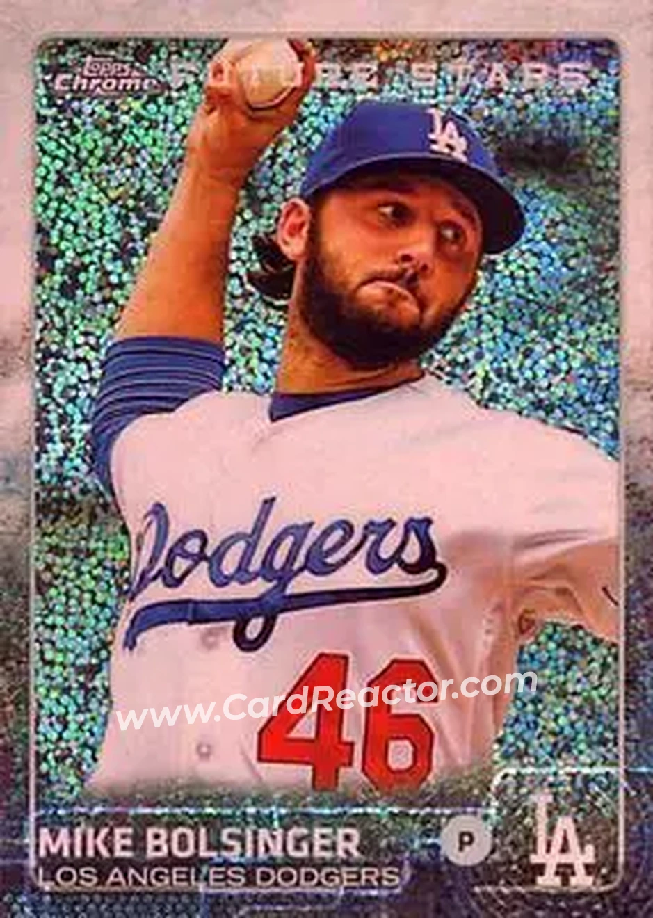 2015 Topps Chrome Update #US280 - Mike Bolsinger - Los Angeles Dodgers - Front