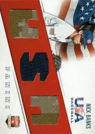 2015 Panini USA Baseball - Collegiate National Team Jerseys #1 - Nick Banks - USA