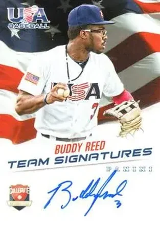 2015 Panini USA Baseball - Collegiate National Team Signatures #BR - Buddy Reed - USA