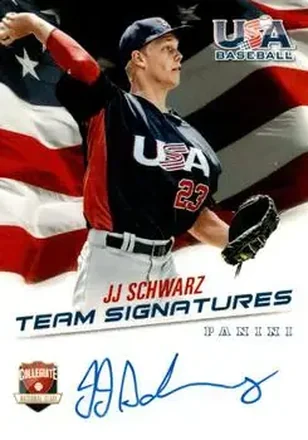 2015 Panini USA Baseball - Collegiate National Team Signatures #JS - JJ Schwarz - USA