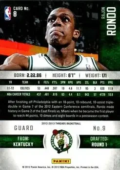 Back of Rajon Rondo