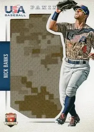 2015 Panini USA Baseball - Collegiate National Team Jerseys Jumbo #1 - Nick Banks - USA