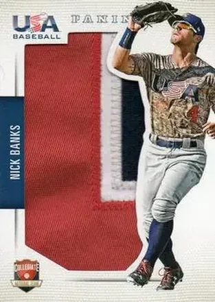 2015 Panini USA Baseball - Collegiate National Team Jerseys Jumbo Prime #1 - Nick Banks - USA