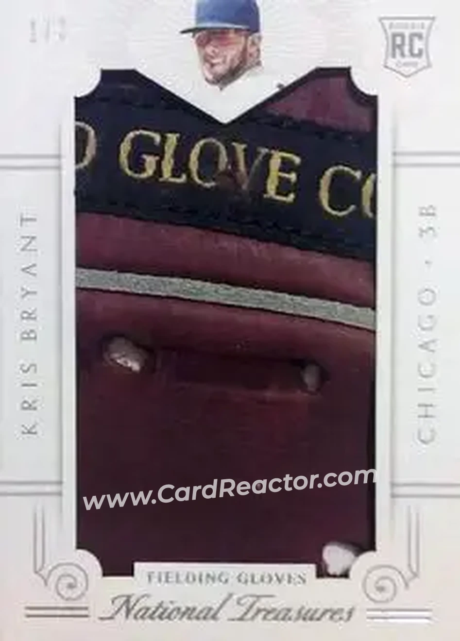 2015 Panini National Treasures - Fielding Gloves #7 - Kris Bryant - Chicago Cubs - Front