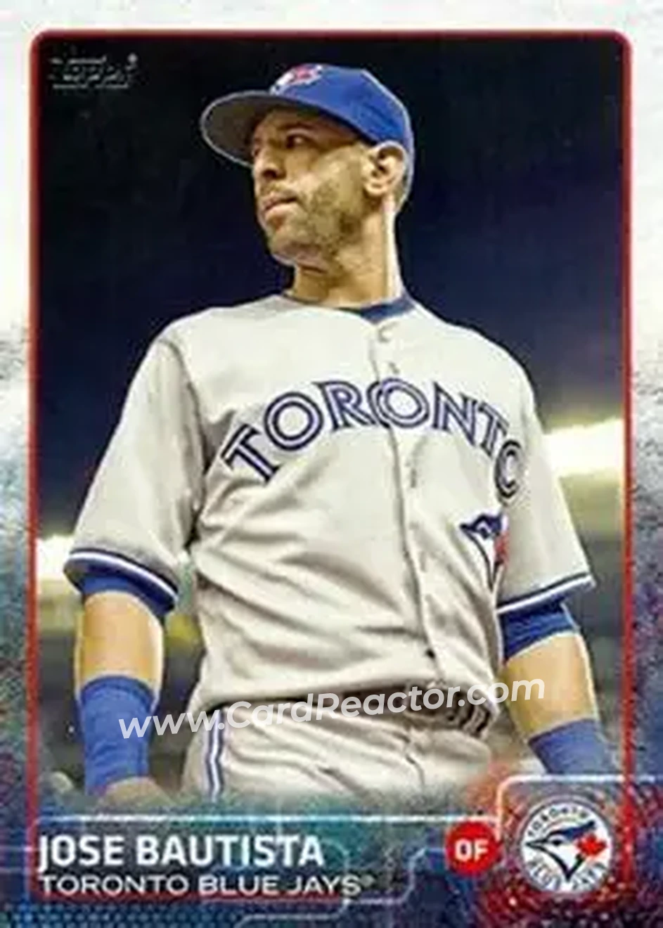 2015 Topps #25b - Jose Bautista - Toronto Blue Jays - Front 2015 Topps #25b - Jose Bautista - Toronto Blue Jays - Front