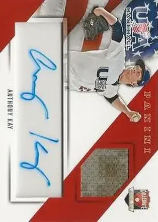 2015 Panini USA Baseball - Collegiate National Team Jerseys Signatures #14 - Anthony Kay - USA