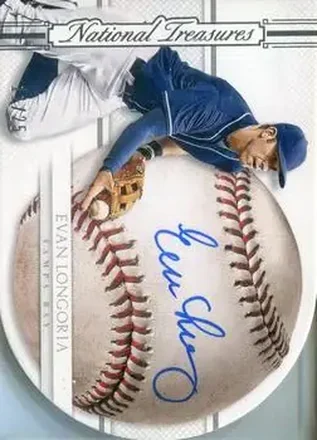 2015 Panini National Treasures - BB Signature Die Cuts #33 - Evan Longoria - Tampa Bay Rays