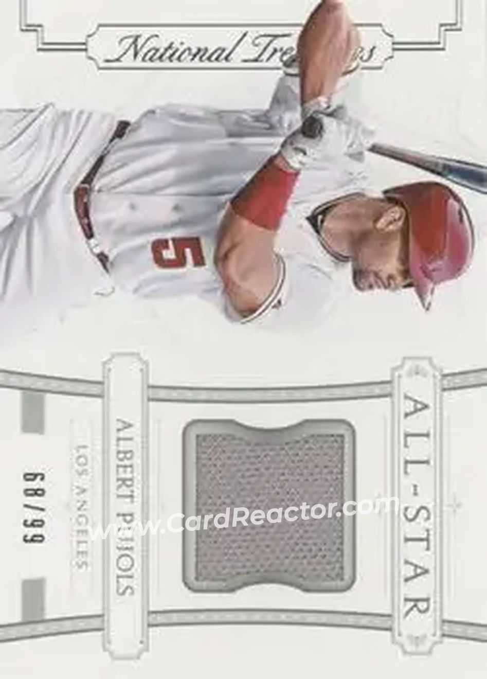 2015 Panini National Treasures - All-Star #10 - Albert Pujols - Los Angeles Angels - Front