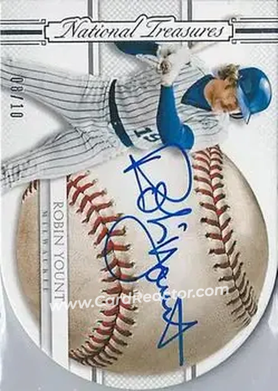 2015 Panini National Treasures - BB Signature Die Cuts #94 - Robin Yount - Milwaukee Brewers - Front
