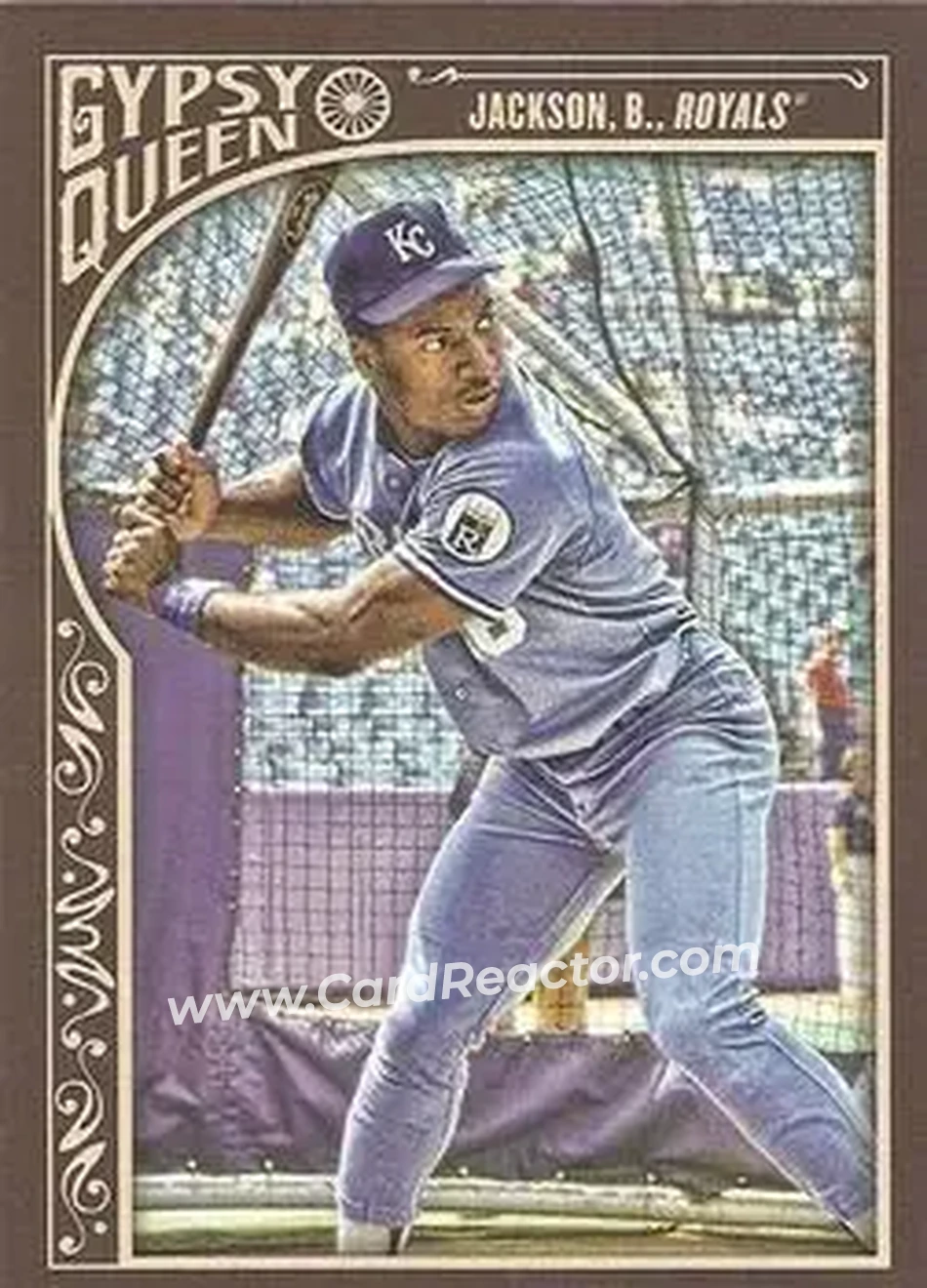 2015 Topps Gypsy Queen #9 - Bo Jackson - Kansas City Royals - Front 2015 Topps Gypsy Queen #9 - Bo Jackson - Kansas City Royals - Front