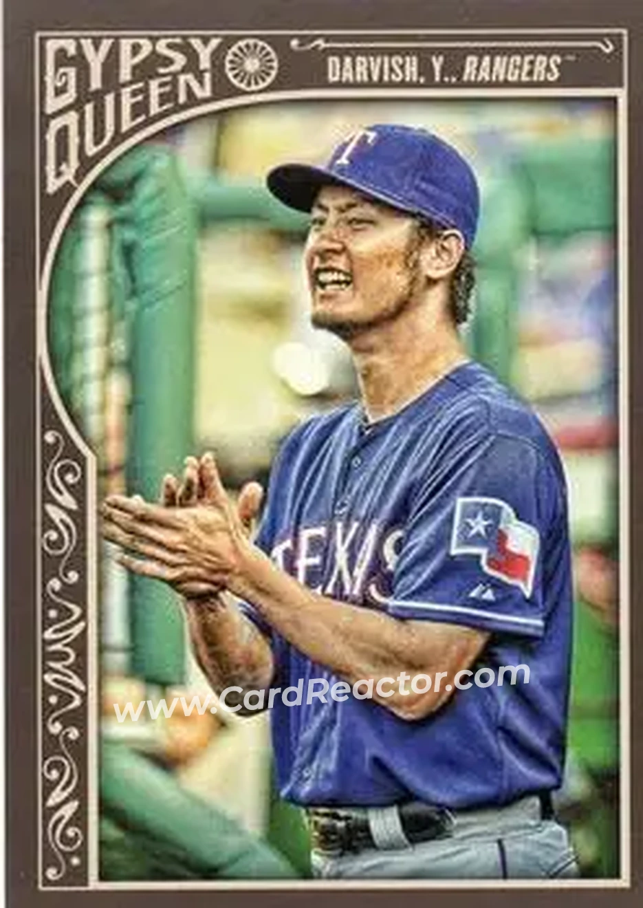 2015 Topps Gypsy Queen #19b - Yu Darvish - Texas Rangers - Front