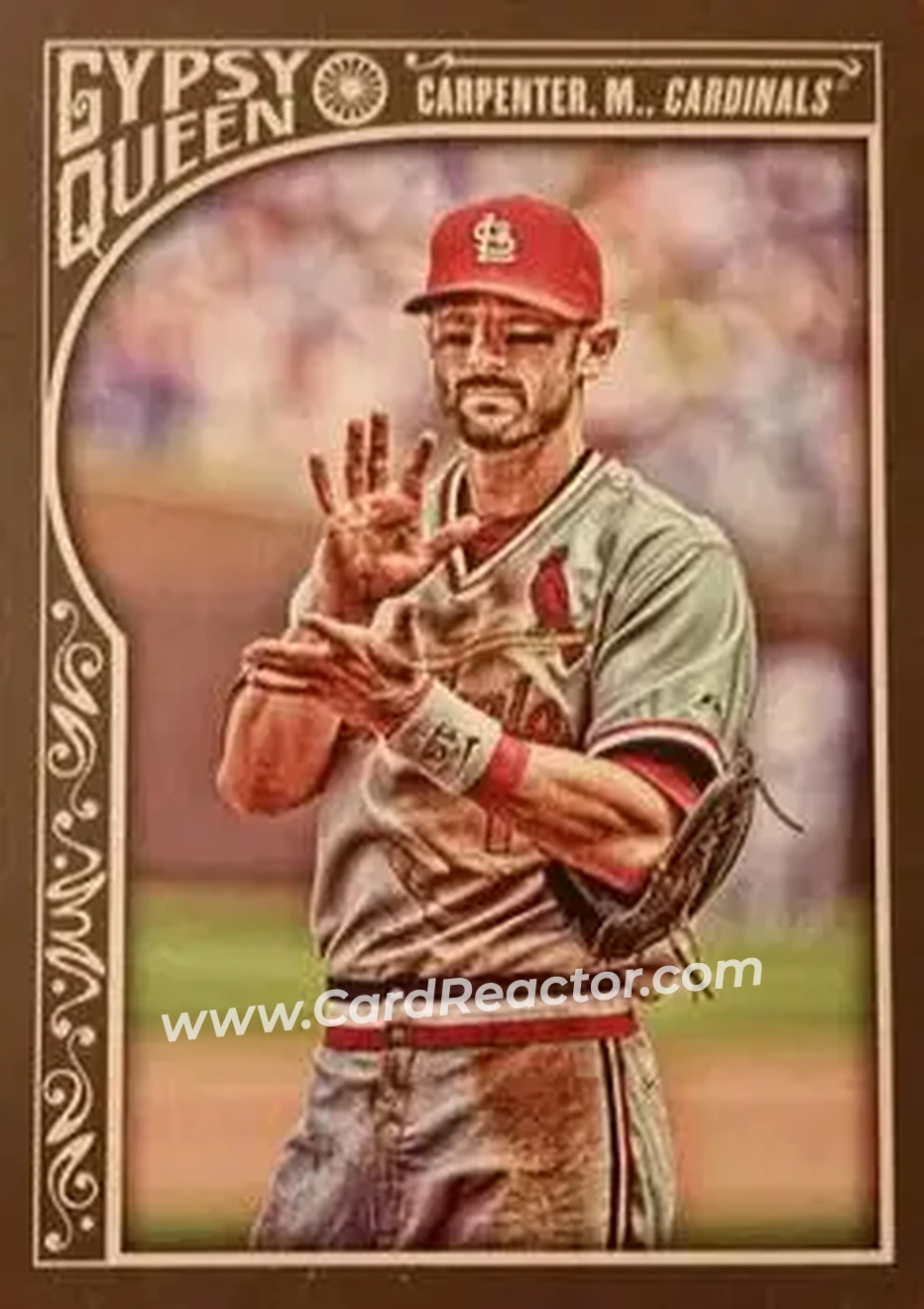 2015 Topps Gypsy Queen #25b - Matt Carpenter - St. Louis Cardinals - Front