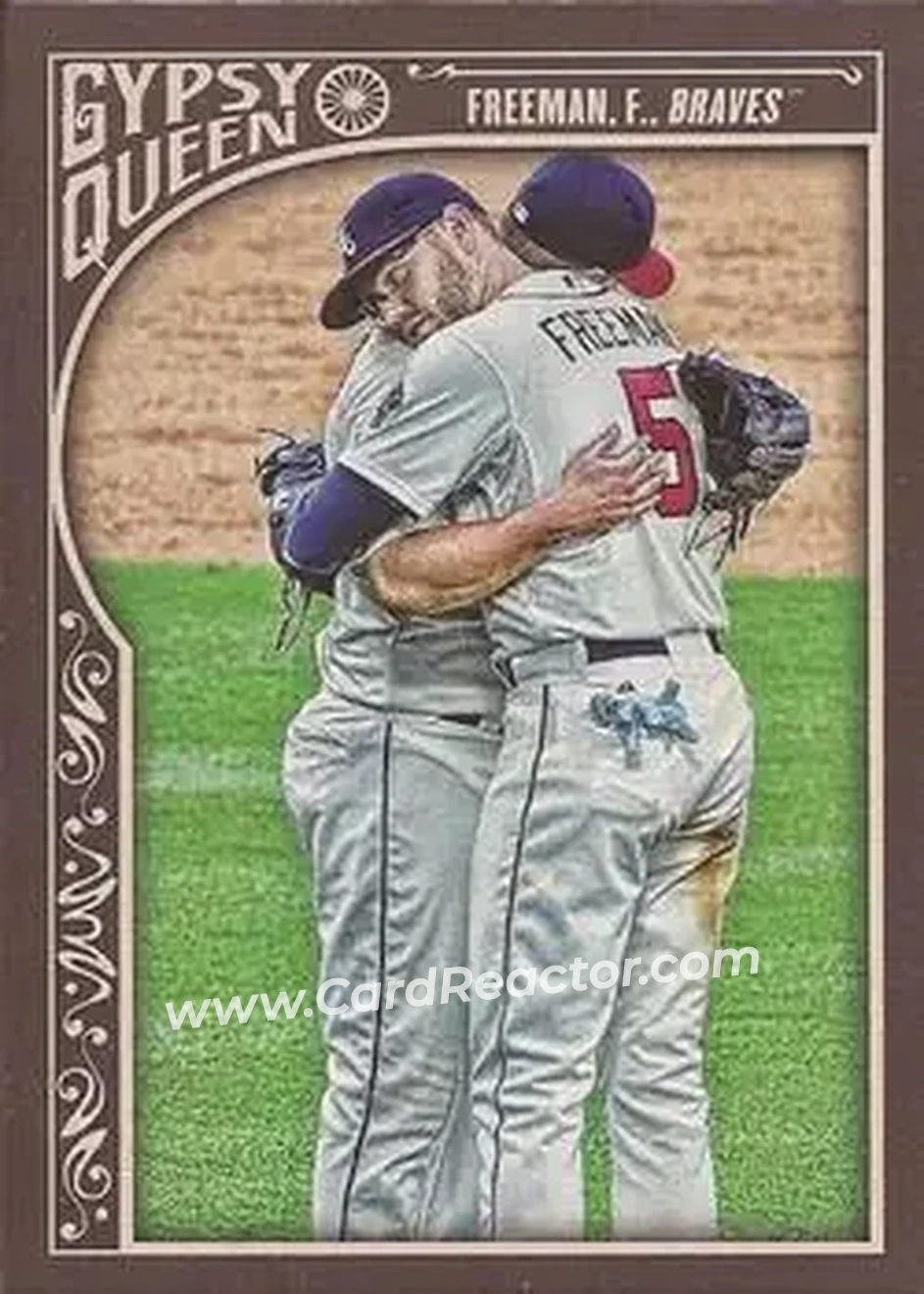 2015 Topps Gypsy Queen #26b - Freddie Freeman - Atlanta Braves - Front
