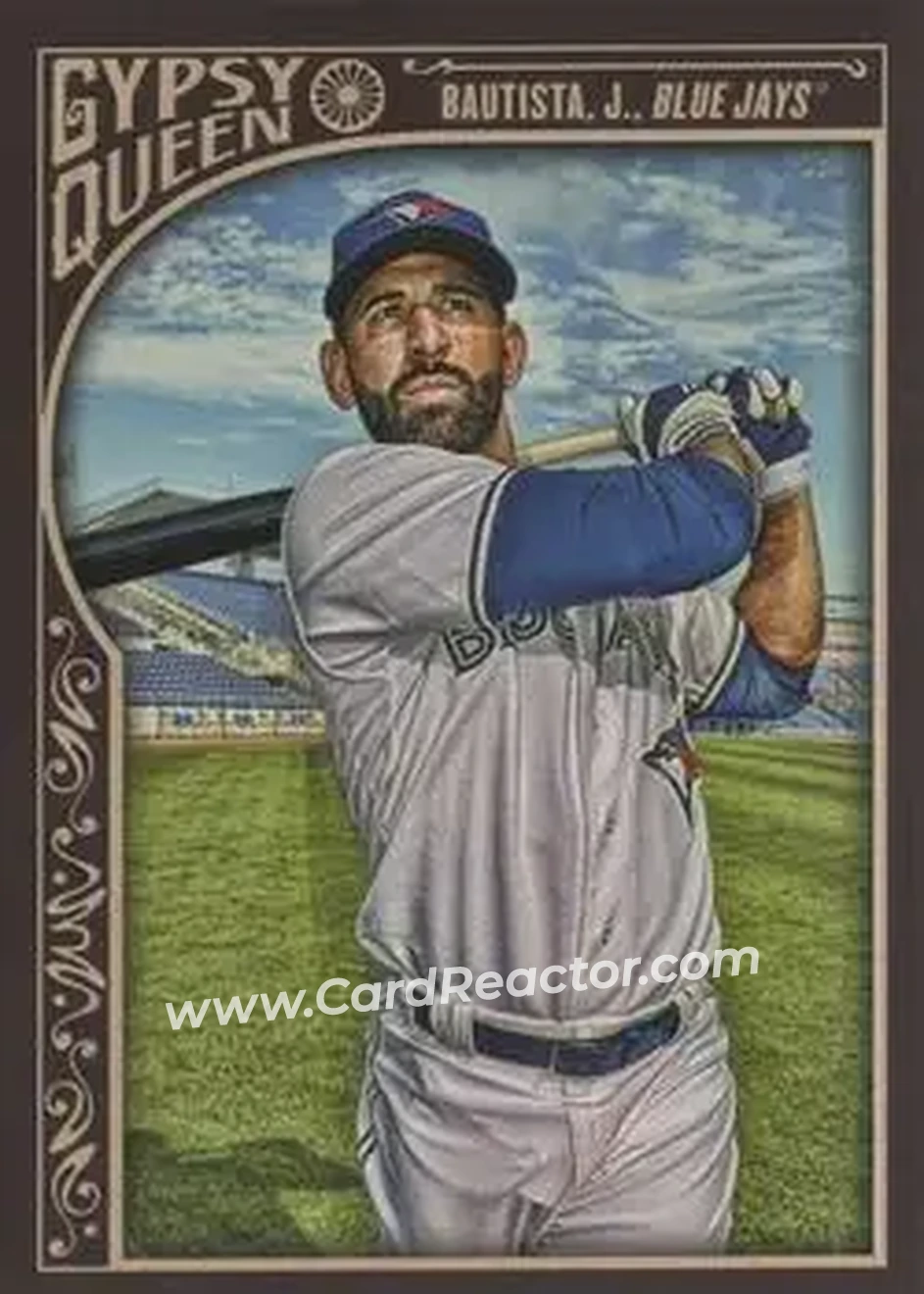 2015 Topps Gypsy Queen #30 - Jose Bautista - Toronto Blue Jays - Front