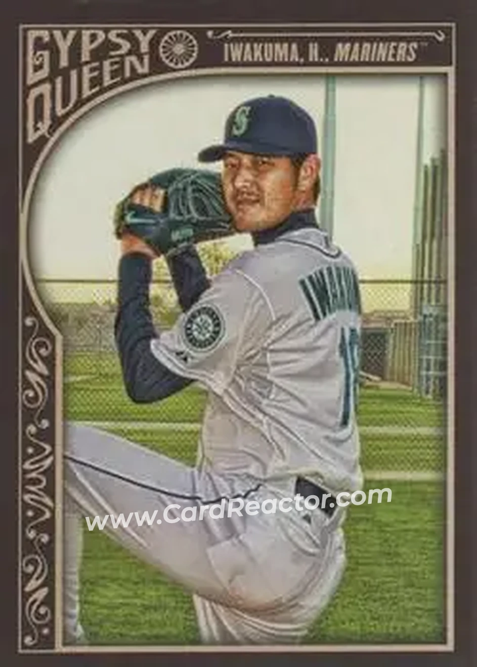 2015 Topps Gypsy Queen #32 - Hisashi Iwakuma - Seattle Mariners - Front