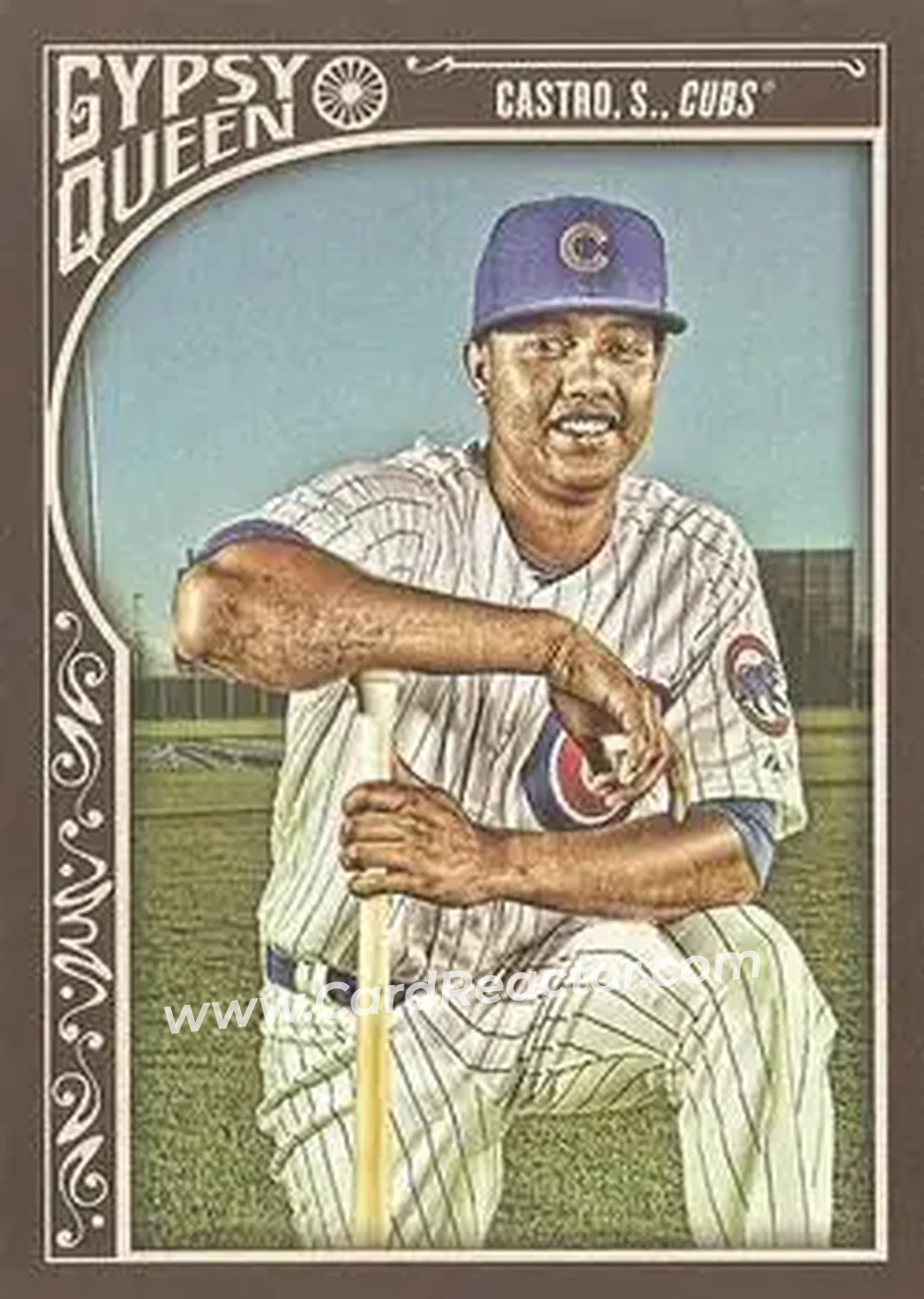 2015 Topps Gypsy Queen #33 - Starlin Castro - Chicago Cubs - Front 2015 Topps Gypsy Queen #33 - Starlin Castro - Chicago Cubs - Front