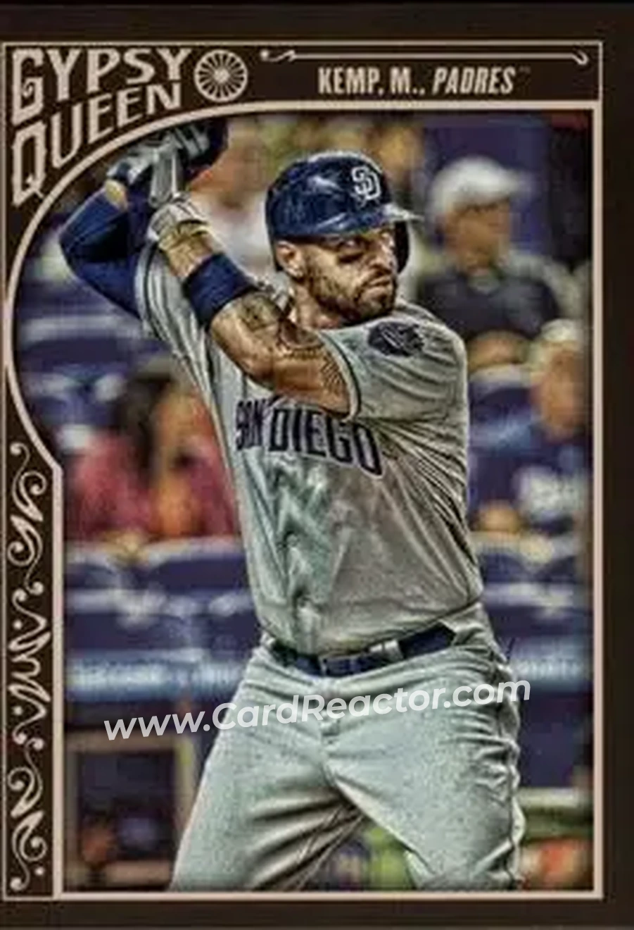 2015 Topps Gypsy Queen #38 - Matt Kemp - San Diego Padres - Front 2015 Topps Gypsy Queen #38 - Matt Kemp - San Diego Padres - Front