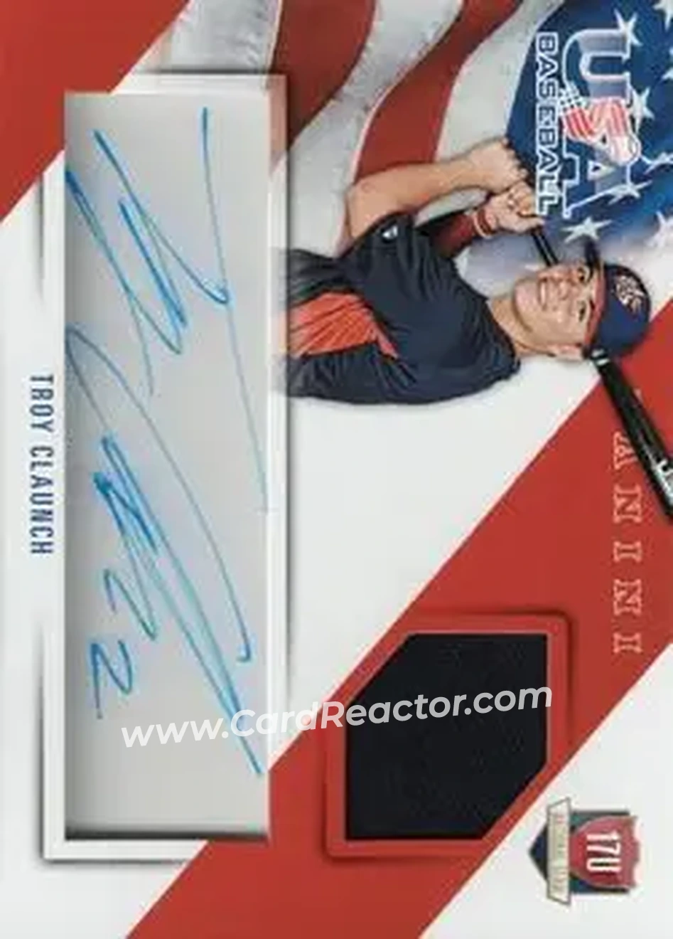 2015 Panini USA Baseball - 17U National Team Jerseys Signatures #2 - Troy Claunch - USA - Front 2015 Panini USA Baseball - 17U National Team Jerseys Signatures #2 - Troy Claunch - USA - Front