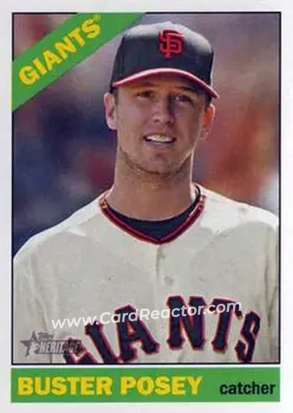 2015 Topps Heritage #1 - Buster Posey - San Francisco Giants - Front