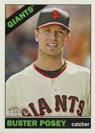 2015 Topps Heritage #1b - Buster Posey - San Francisco Giants