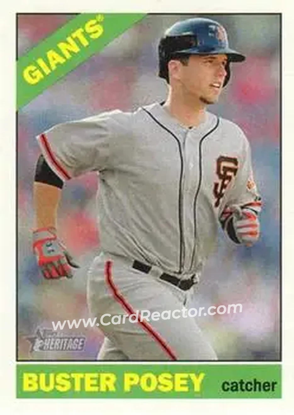 2015 Topps Heritage #1c - Buster Posey - San Francisco Giants - Front