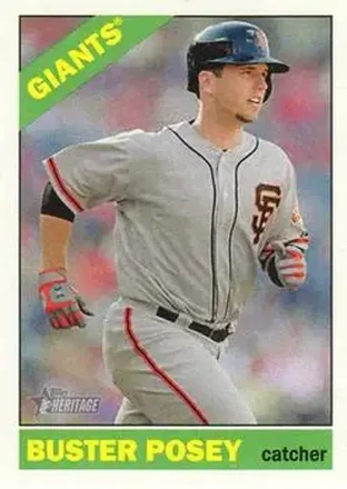 2015 Topps Heritage #1c - Buster Posey - San Francisco Giants