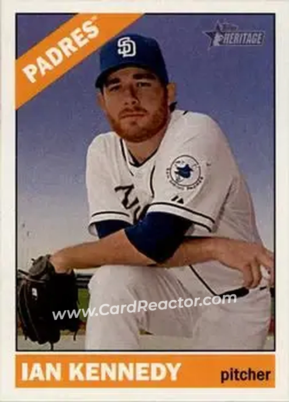 2015 Topps Heritage #7 - Ian Kennedy - San Diego Padres - Front